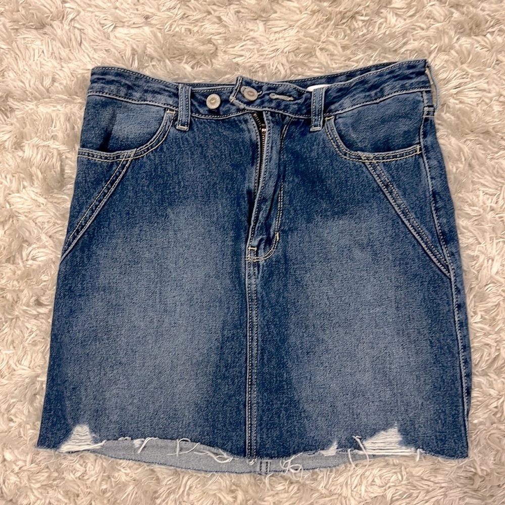 Hollister Denim Skirt Ultra High Rise size 9 Worn Once!!!